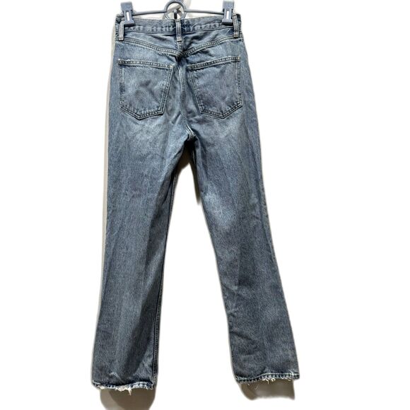 Agolde Relaxed Boot Jeans Organic Cotton Button Fly Relaxed Wireless Women sz 24 - Picture 9 of 10